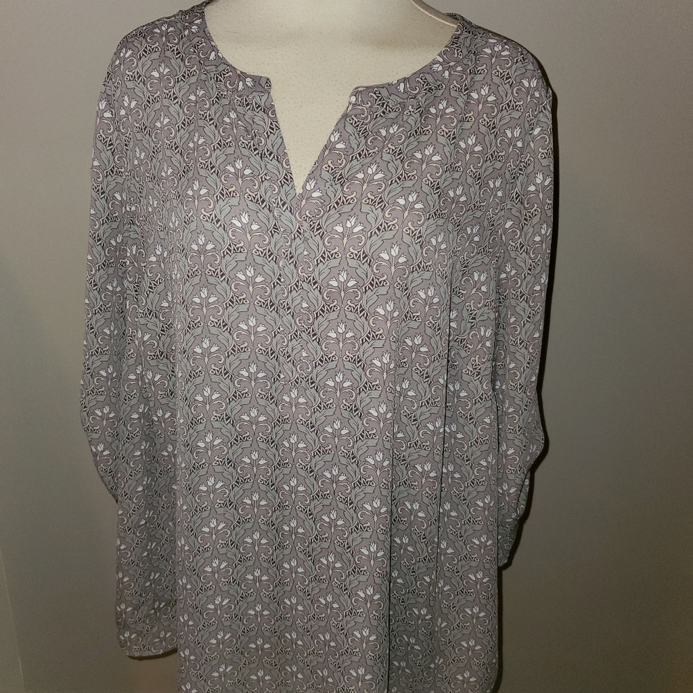 Daniel Rainn gray tunic size 1X